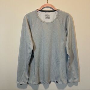 Patagonia Women’s Capilene Gray Top Long Sleeve Large Base Layer Polartec